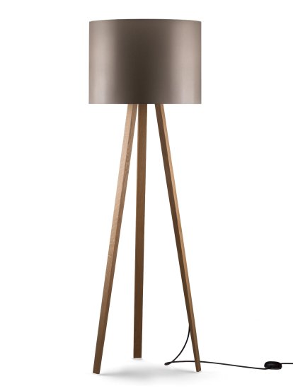Luca Stand, High (H 165 cm), Oak natural, Grey