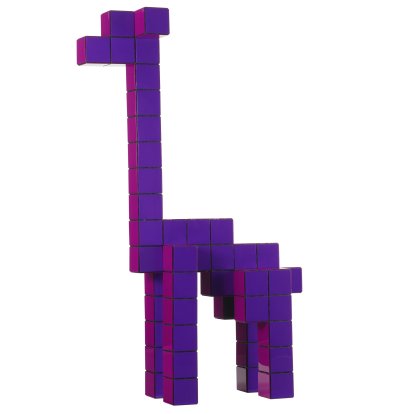 Panton Cubes Plug-in Figure, Giraffe, Purple