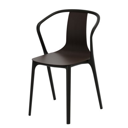 Belleville Armchair Wood, Dark oak