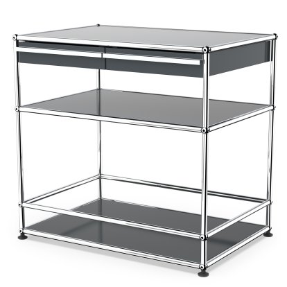 USM Haller bar sideboard with drawers, Anthracite RAL 7016