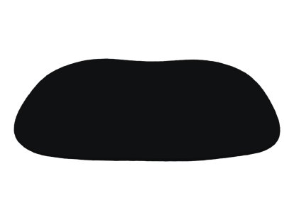 Seat Pad for HAL, Without upholstery, Black