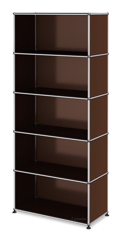 USM Haller Storage Unit open, USM brown