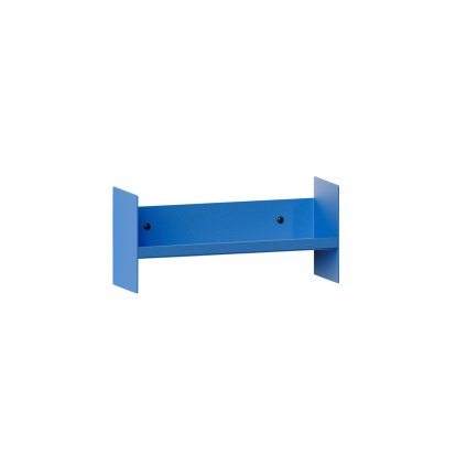 Pli Wall Shelf Slim, 30 cm, Azure Blue, Without hooks
