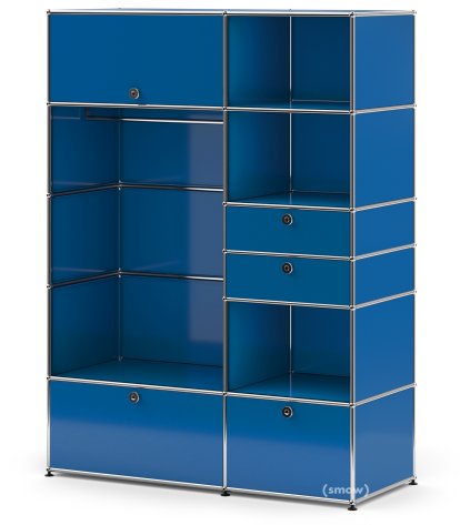 USM Haller Wardrobe Model I, Gentian blue RAL 5010