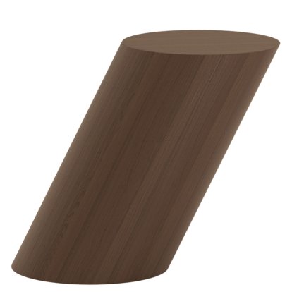 Tilt side table, Wood, Dark smoked oak