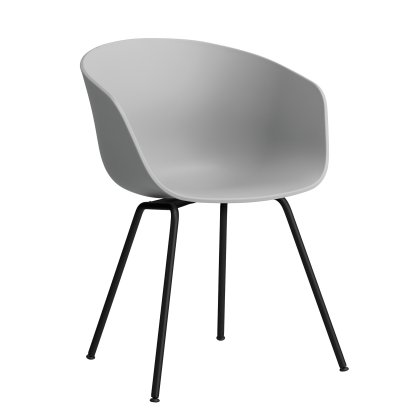 About A Chair AAC 26 Armchair, Concrete grey 2.0, Steel black powder-coated