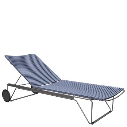Click sun lounger, Pigeon blue, Without cushion