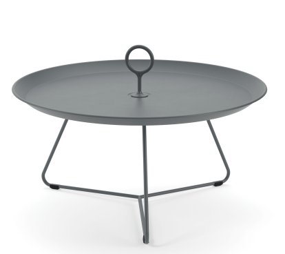 Eyelet Side Table, H 35 x Ø 70 cm, Dark grey