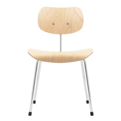 SE 68, Non-stackable, Without upholstery, Chrome-plated, Without armrests, Natural