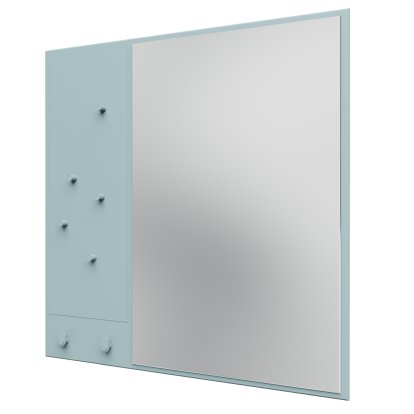 Memo Mirror with Memo Board, Flint