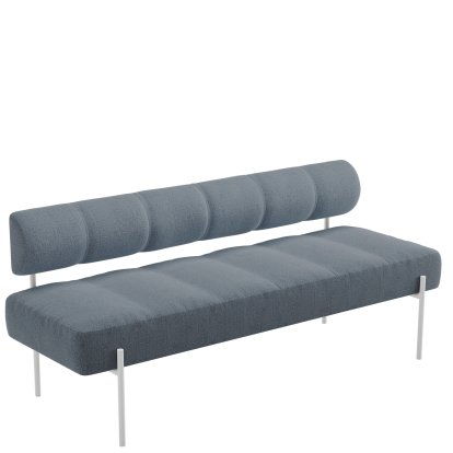 Daybe Dining Sofa, Brusvik 94 - grey blue, White