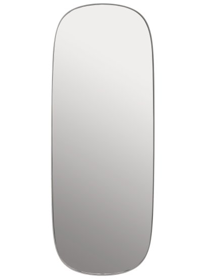 Framed Mirror, Large, Frame grey / clear glass 