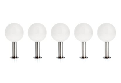 Dots Wall Hooks Set of 5, Snow white