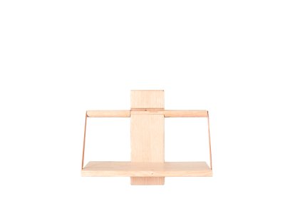 Shelf Wood Wall, S (30 x 18 x 24 cm), Oak natural