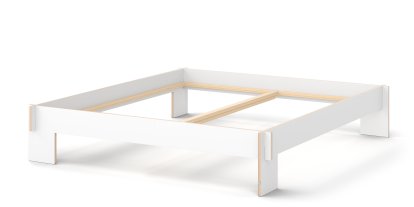 Siebenschläfer, 180 x 200 cm, Without headboard, White, Without slatted base