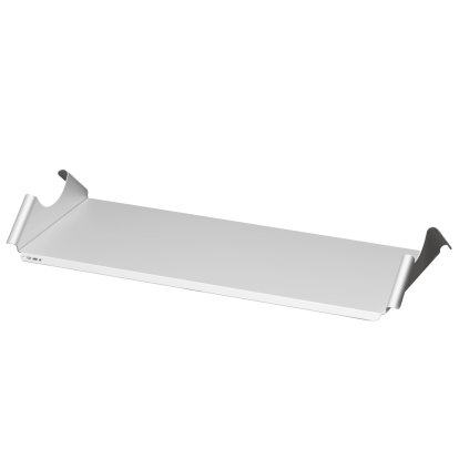 Moon Tray TV Shelf, Cloudy silver