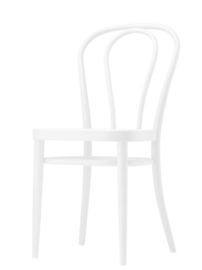 218 / 218 M Chair, White varnished beech, Cane-work (with supporting mesh underneath seat)