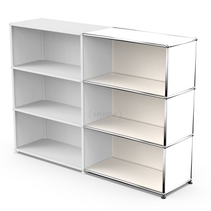 USM Haller Extension Kit Horizontal 3, Pure white RAL 9010, 35 cm