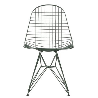Wire Chair DKR , Powder-coated dark green