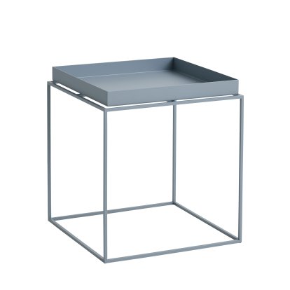 Tray Tables, H 40/44 x W 40 x D 40 cm, Pigeon blue