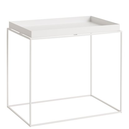 Tray Tables, H 50/54 x W 40 x D 60 cm, White