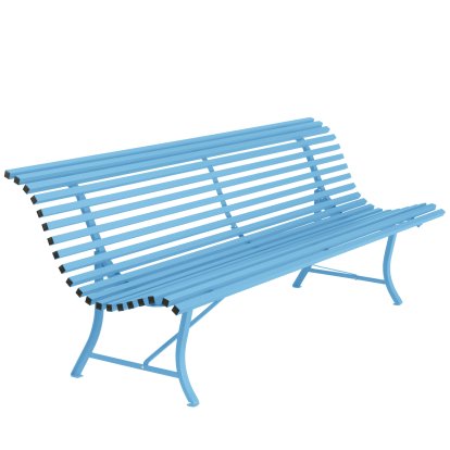 Louisiane Bench, 200 cm, Maya blue