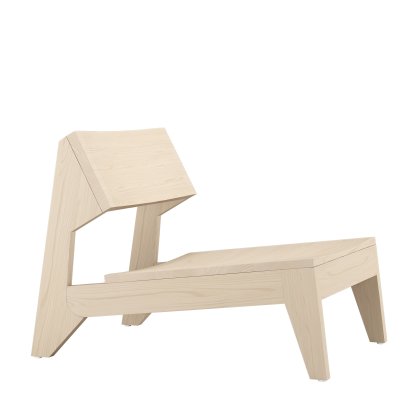 Schulz Lounge Chair, Waxed ash with white pigment