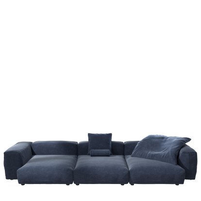 Vetsak Sofa Set 5, Suave - Navy, With cushions