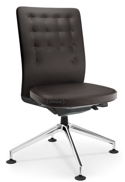ID Trim Conference, With lumbar support, Without armrests, Basic dark, Seat and back, leather, Chocolate