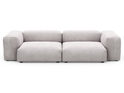 Two Seat Sofa M, Cord velours - Platinum
