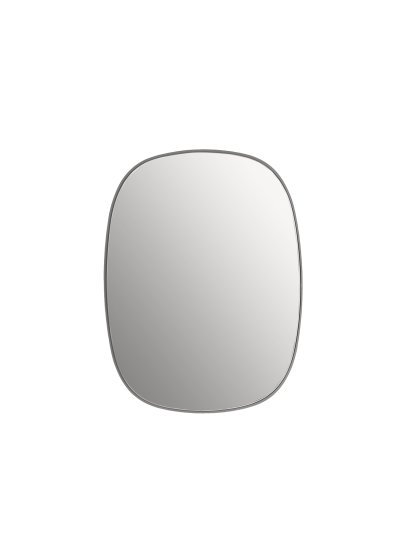 Framed Mirror, Small, Frame grey / clear glass 