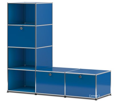 USM Haller Clothes Rack/Bench, Gentian blue RAL 5010