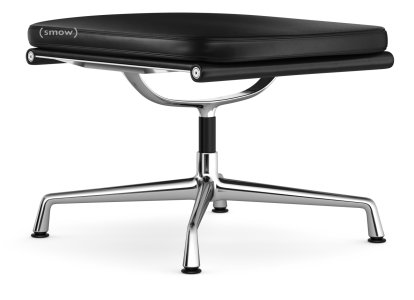 Soft Pad Group EA 223, Base chrome-plated, Leather Premium F nero, Plano nero