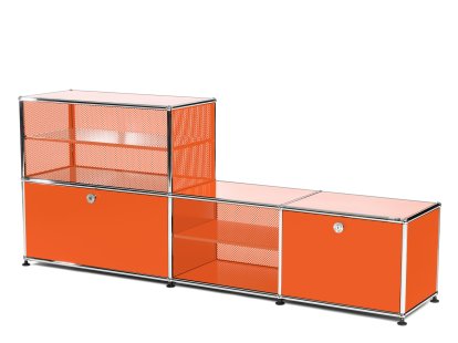 USM Haller coat rack/bench type 2, Pure orange RAL 2004