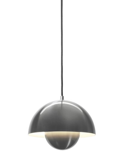 Flowerpot VP1 Pendant Lamp, Chrome-plated