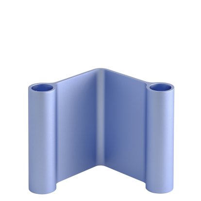 Pair Candelholder, Light blue, H 11 cm