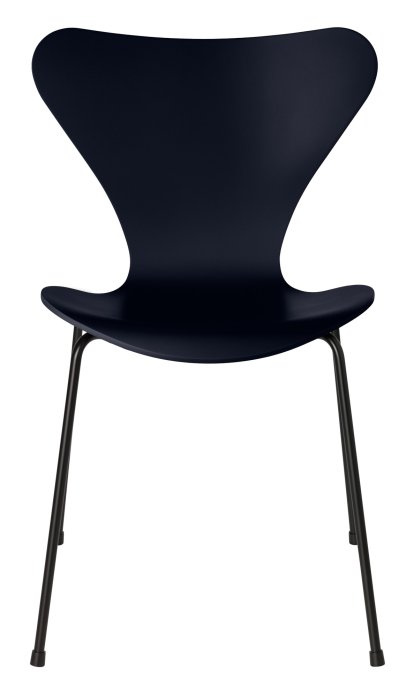 Series 7 Chair 3107, Lacquer, Midnight blue, Black