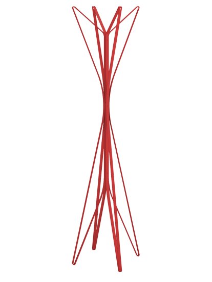 Coat Rack Aster, Red, 4 hooks