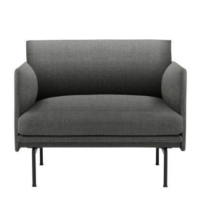 Outline Chair, Fabric Remix 163 - Grey