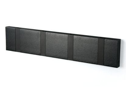 Knax, 4 hooks, Black, Black stained oak