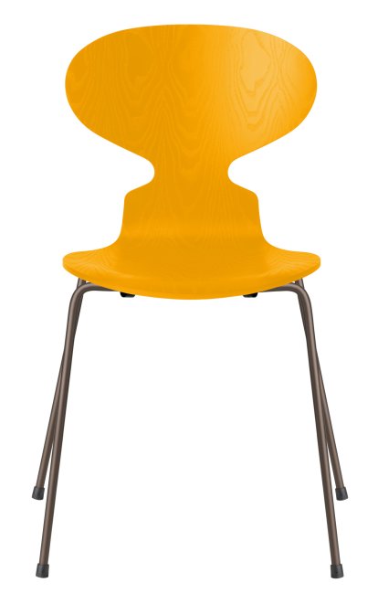 Ant Chair 3101 New Colours, Coloured ash, True yellow, Brown bronze