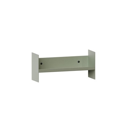 Pli Wall Shelf Slim, 30 cm, Eucalyptus grey, Without hooks