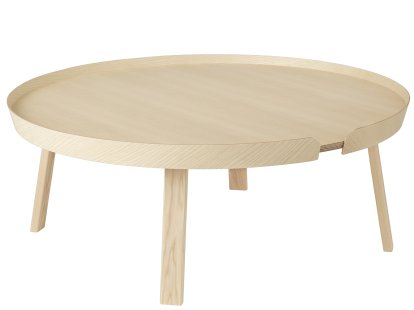 Around Coffee Table, XL (H 36 x Ø 95 cm), Natural ash