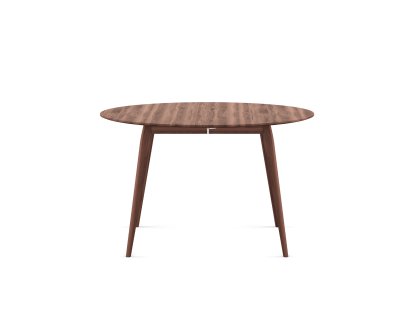 PLAYdinner Round, Oiled walnut, Without extension plate, Without extension plate