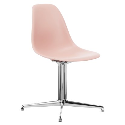Eames Plastic Side Chair DSL, Pale rose, Without upholstery, Without upholstery, Aluminium polished