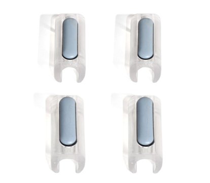Glides for Tecta Cantilever Chairs (Set of 4), 4 x Tube Aplati