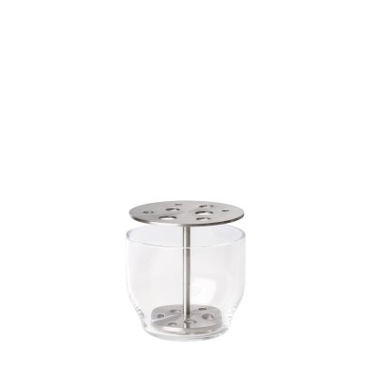 Objects Ikebana Vase, Small (Ø 12 cm), Stainless steel