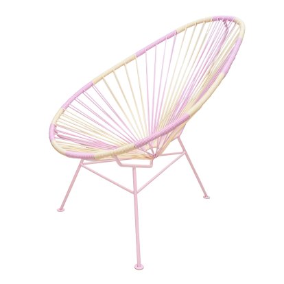 Acapulco Chair Classic, Pastel yellow / lilac
