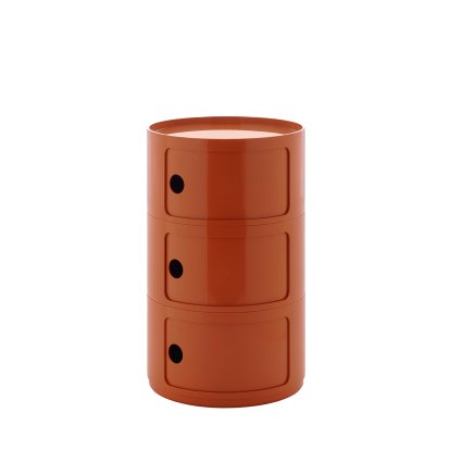 Details Kartell Componibili Container Big Componibili Container Big, 3 Compartments, Orange