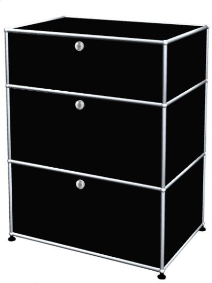 USM Haller Storage Unit with 3 Drawers